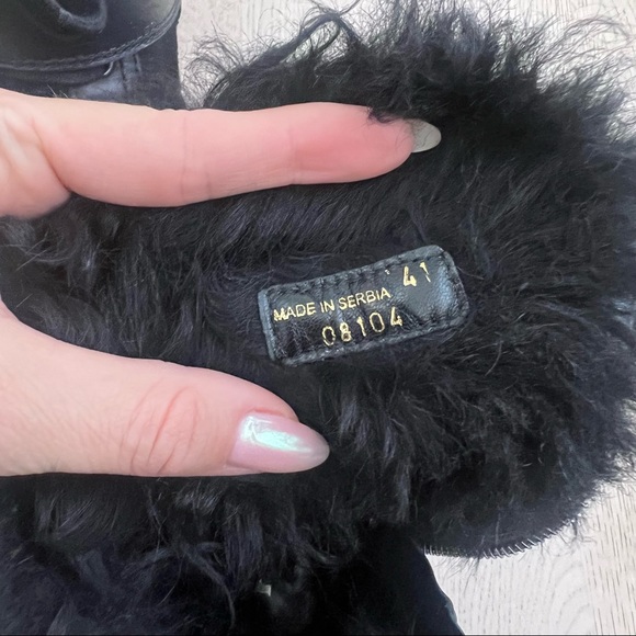 Prada Shearling Combat Boot - Picture 11 of 12